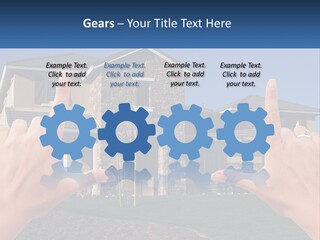 Relocation Symbolic House PowerPoint Template
