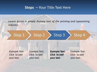 Relocation Symbolic House PowerPoint Template