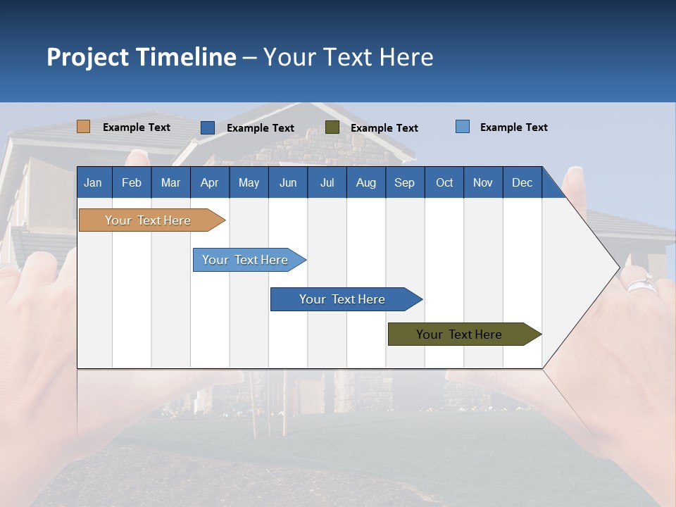 Relocation Symbolic House PowerPoint Template