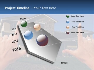Relocation Symbolic House PowerPoint Template