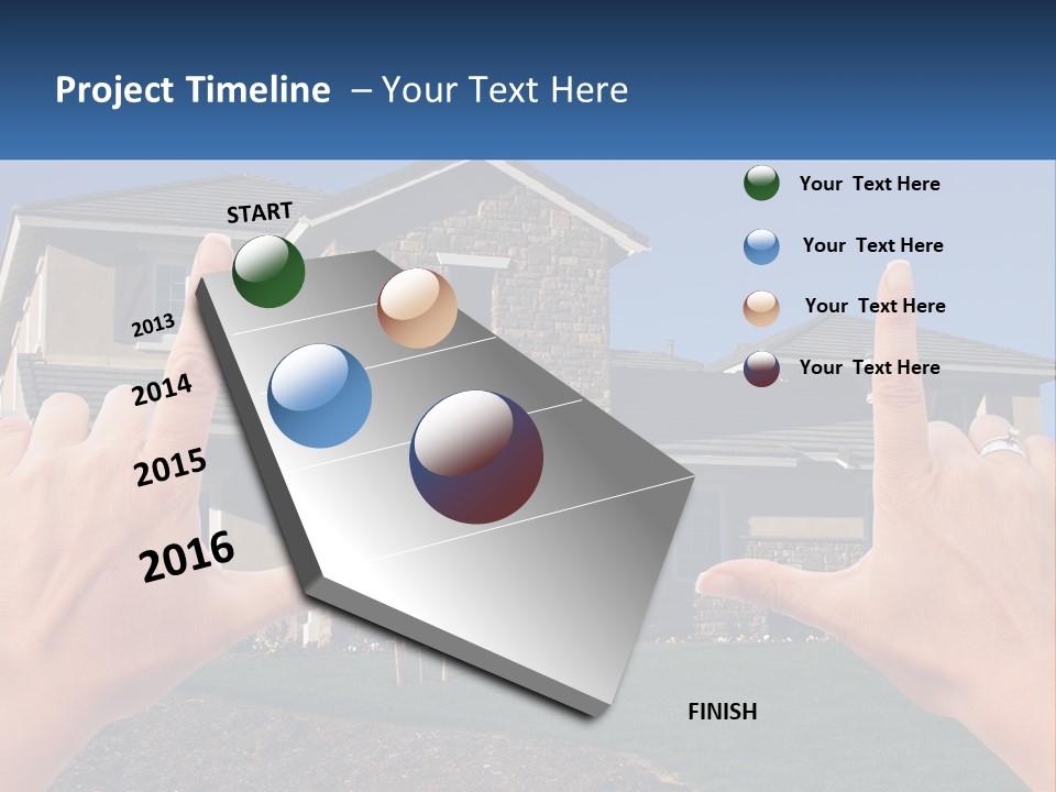 Relocation Symbolic House PowerPoint Template