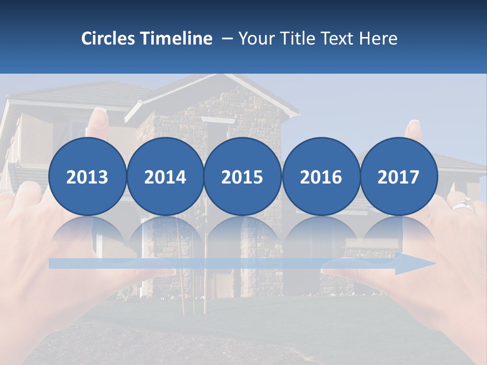 Relocation Symbolic House PowerPoint Template