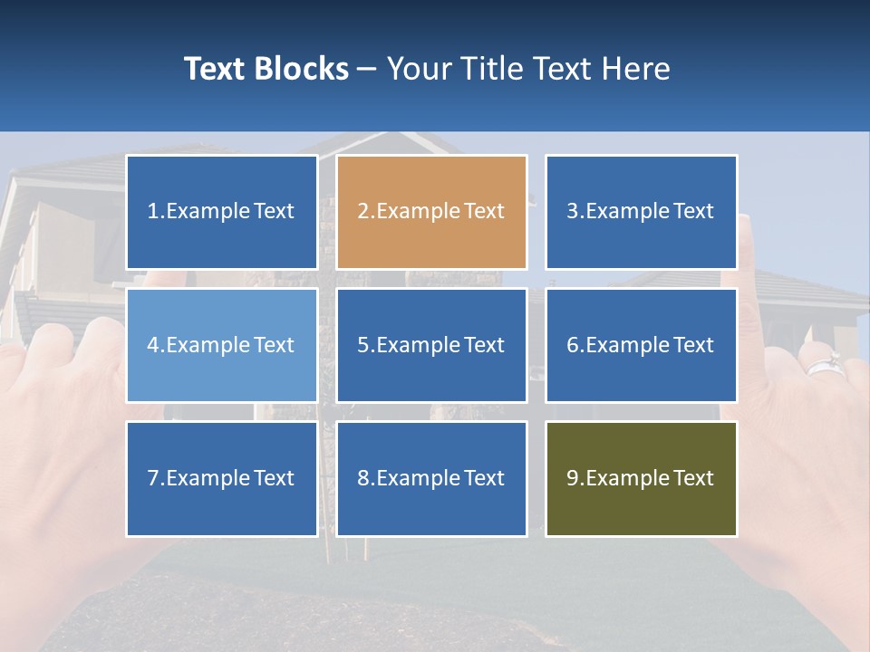 Relocation Symbolic House PowerPoint Template