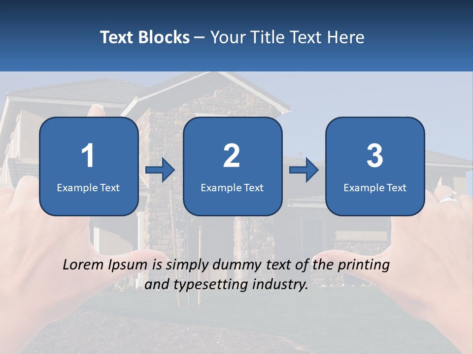 Relocation Symbolic House PowerPoint Template