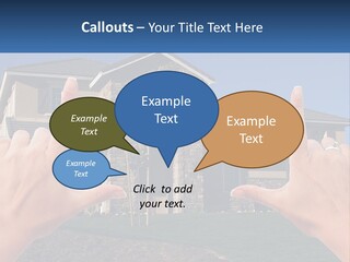Relocation Symbolic House PowerPoint Template