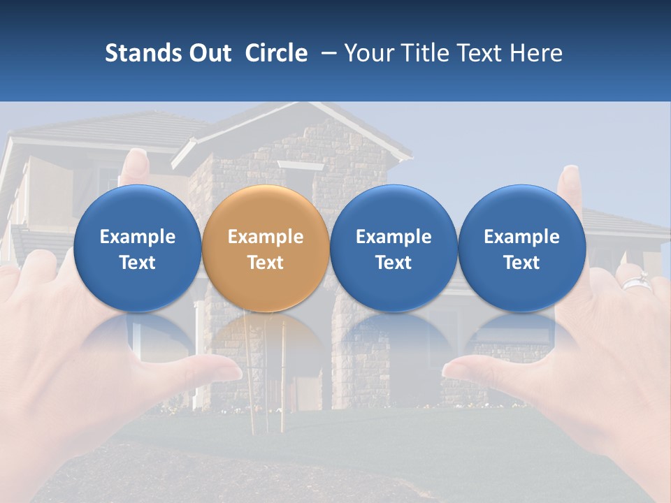 Relocation Symbolic House PowerPoint Template