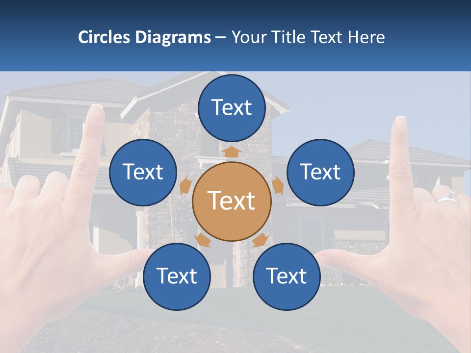 Relocation Symbolic House PowerPoint Template