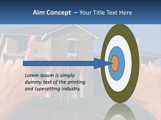 Relocation Symbolic House PowerPoint Template