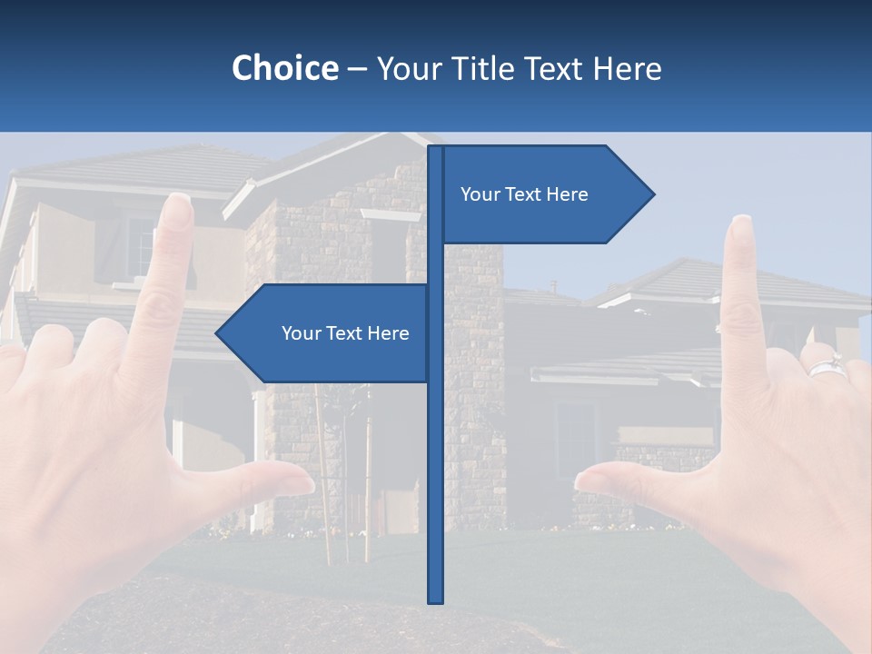 Relocation Symbolic House PowerPoint Template