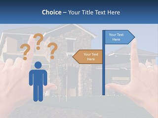 Relocation Symbolic House PowerPoint Template