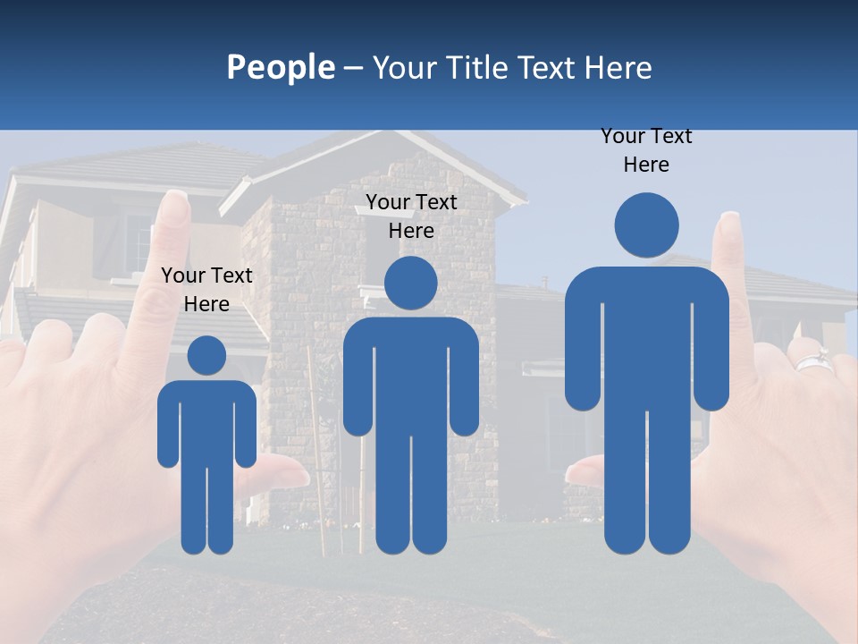 Relocation Symbolic House PowerPoint Template