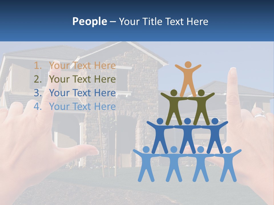 Relocation Symbolic House PowerPoint Template