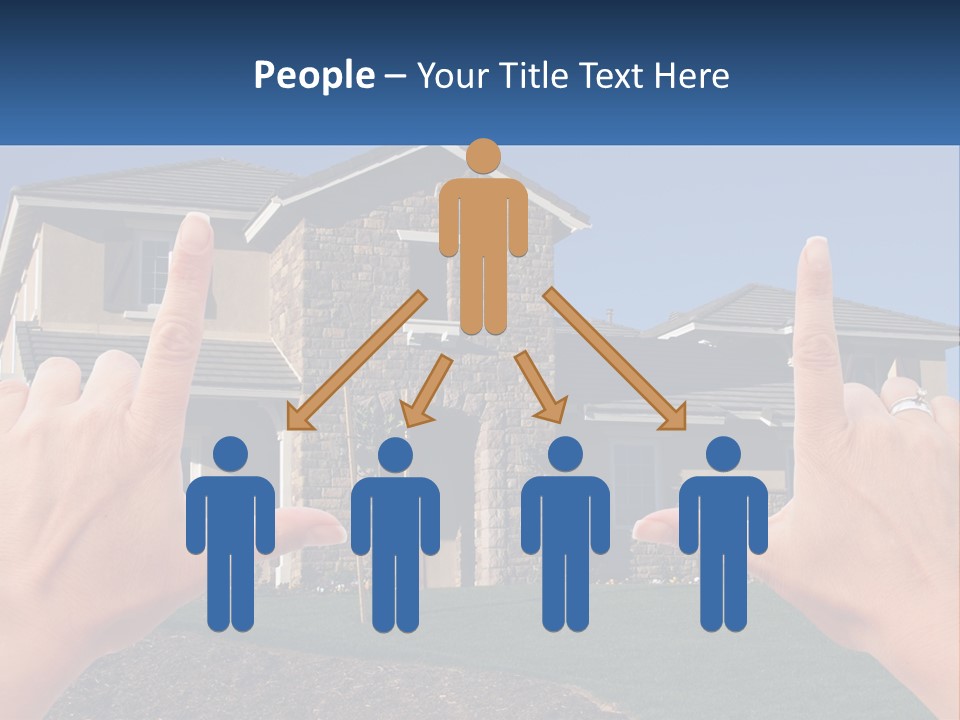 Relocation Symbolic House PowerPoint Template