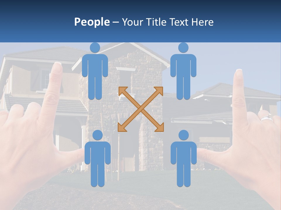 Relocation Symbolic House PowerPoint Template