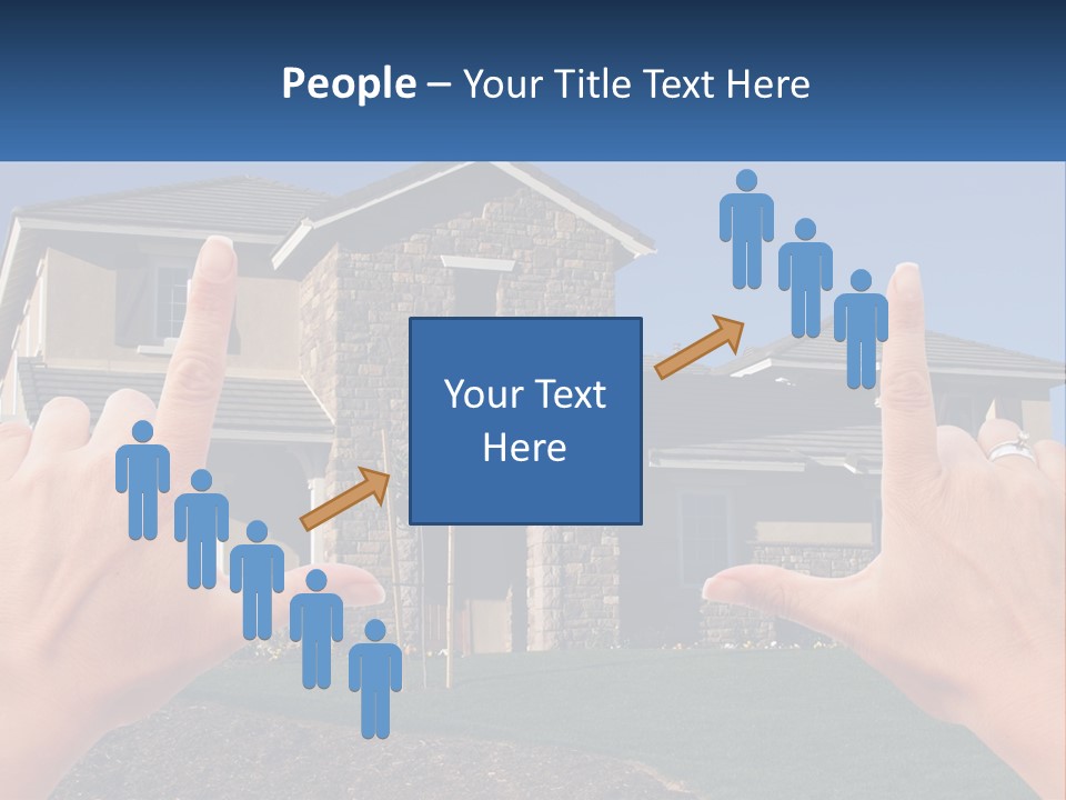 Relocation Symbolic House PowerPoint Template
