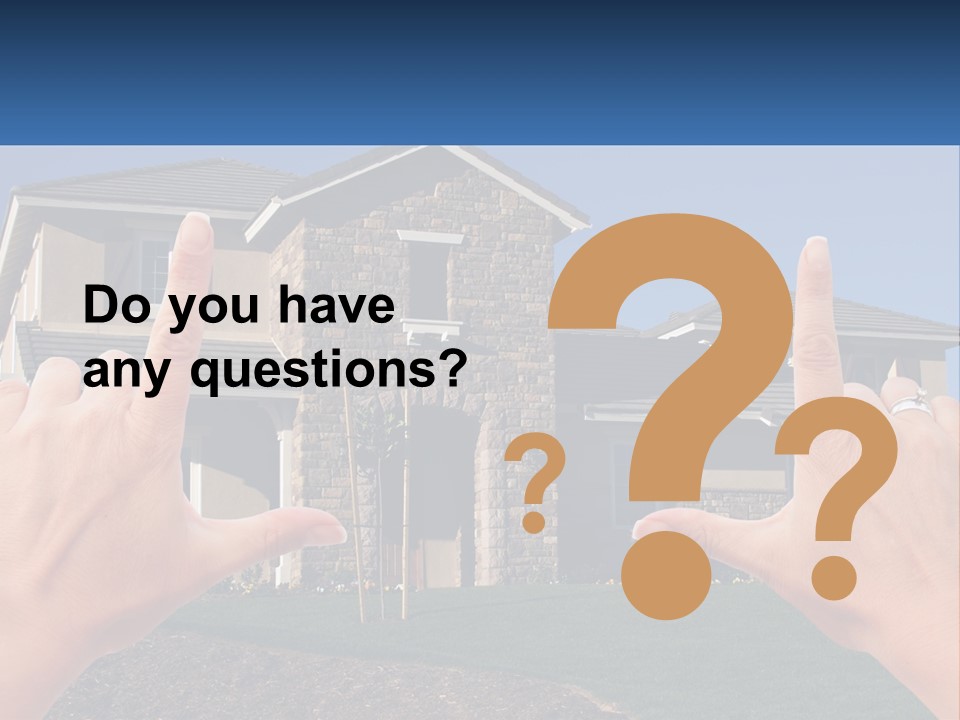 Relocation Symbolic House PowerPoint Template