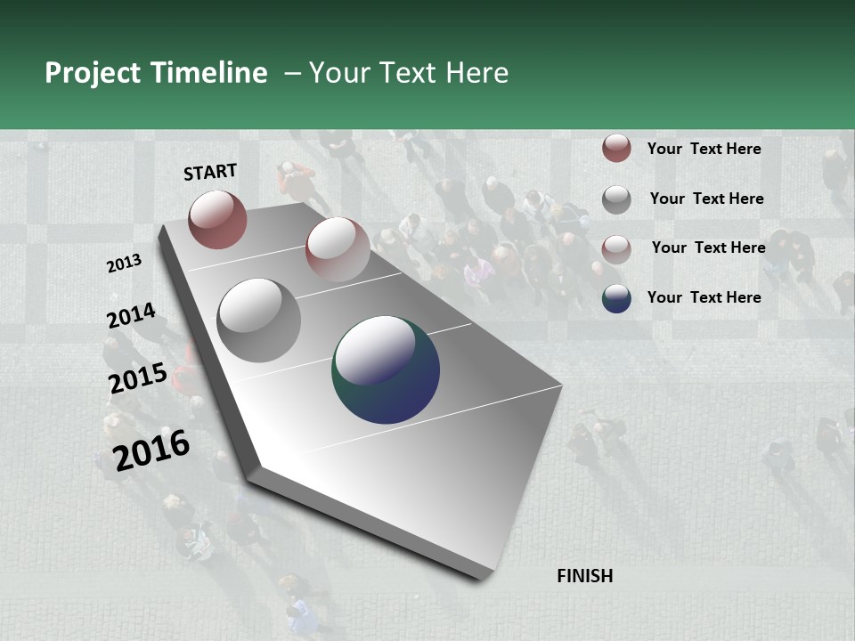 Journey Many Tourist PowerPoint Template