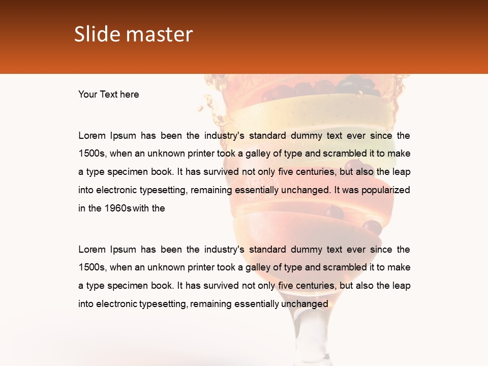 Vitamin Stirring Green PowerPoint Template