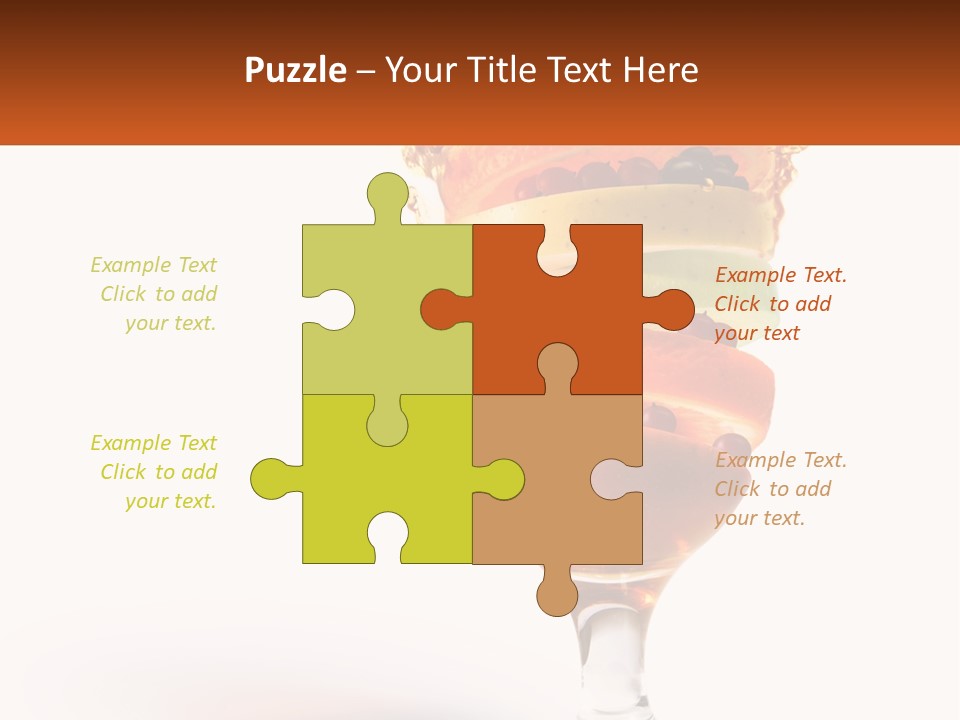 Vitamin Stirring Green PowerPoint Template