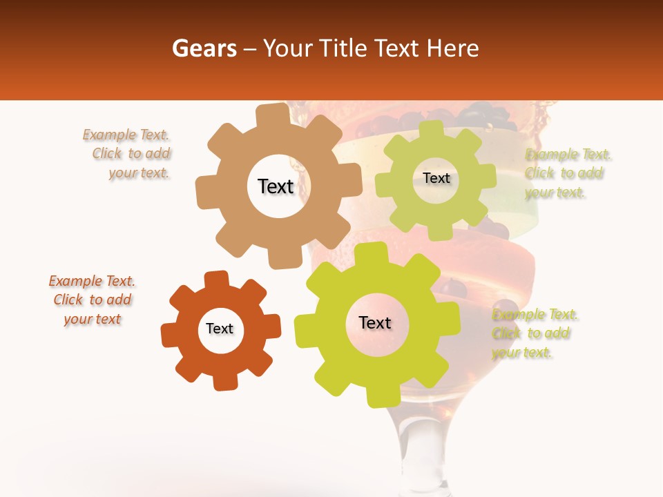 Vitamin Stirring Green PowerPoint Template