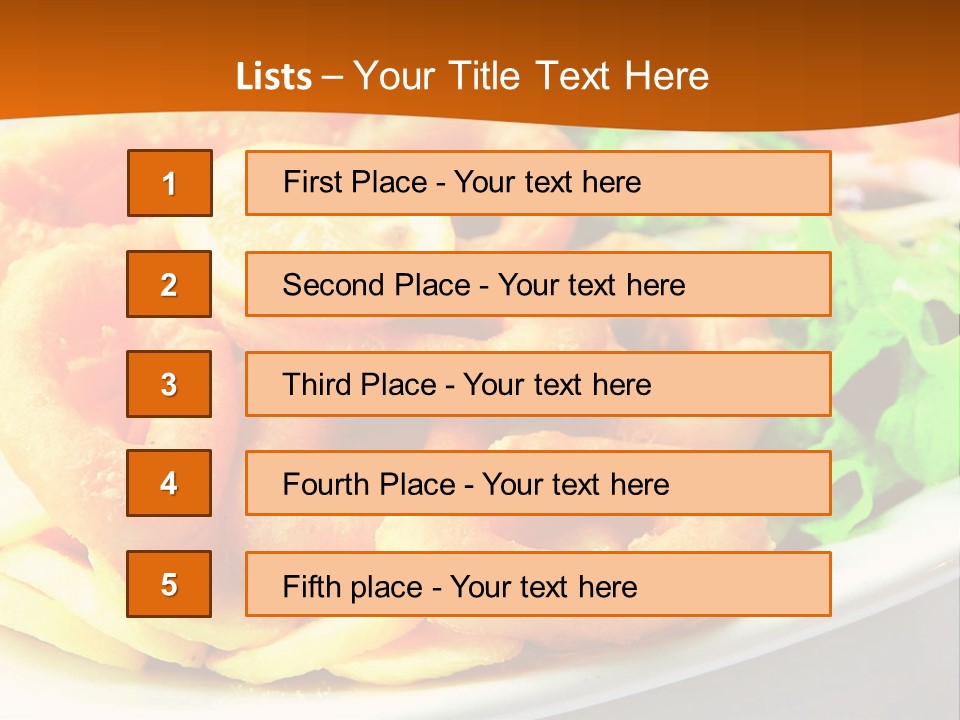 Meat Gourmet Appetizer PowerPoint Template