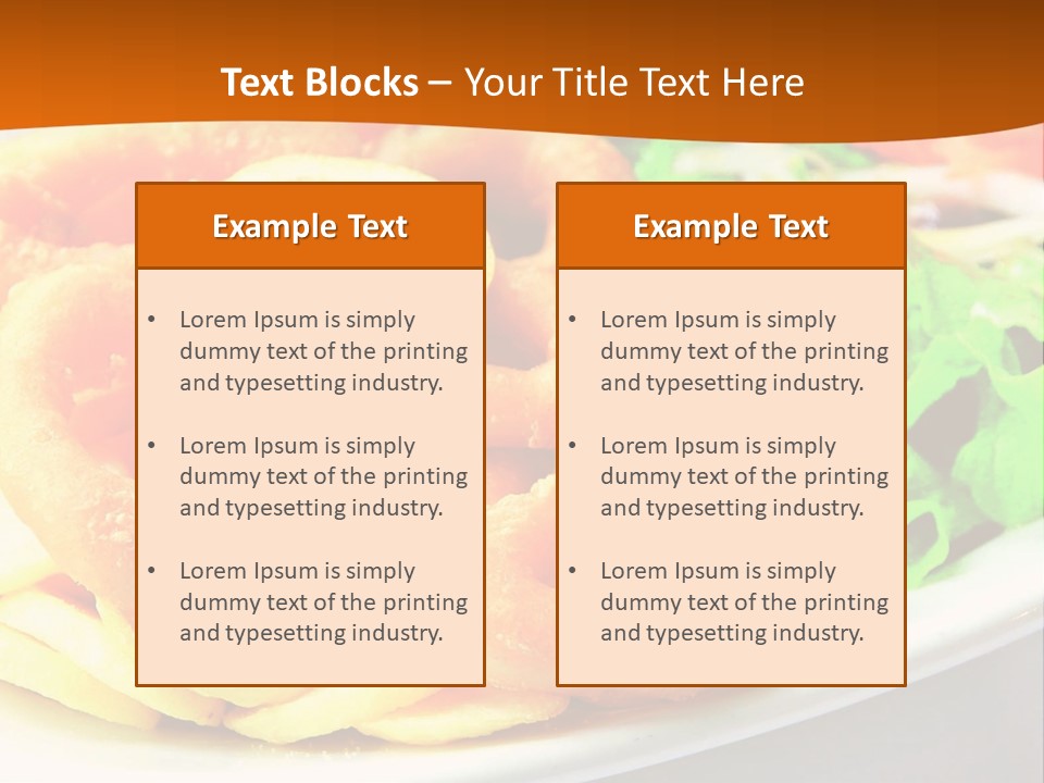 Meat Gourmet Appetizer PowerPoint Template