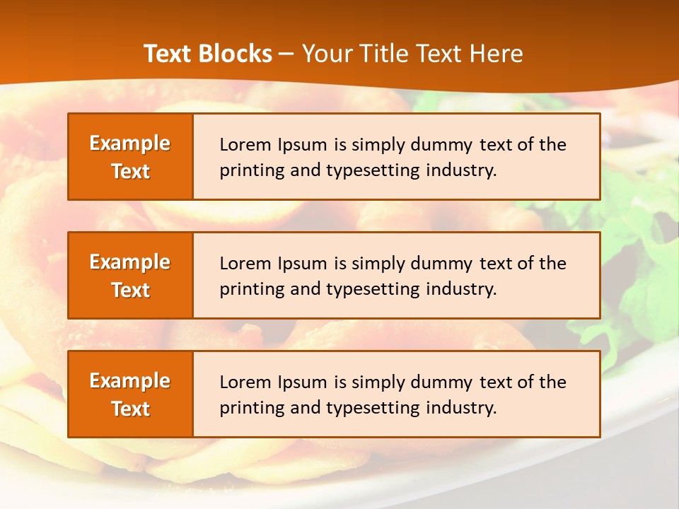 Meat Gourmet Appetizer PowerPoint Template