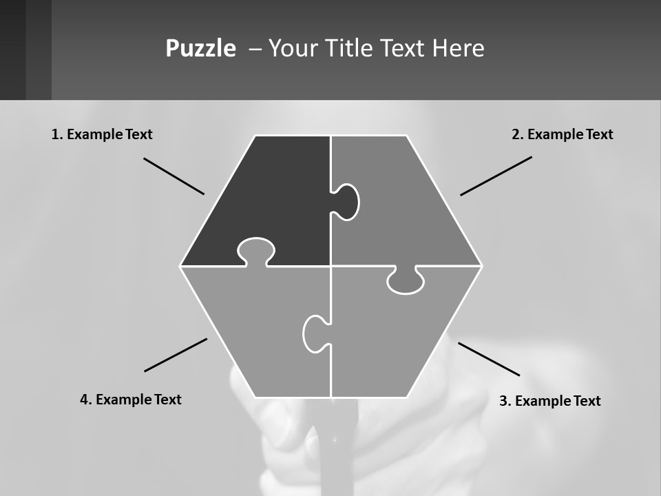 Caucasion Handgun Gun Control PowerPoint Template