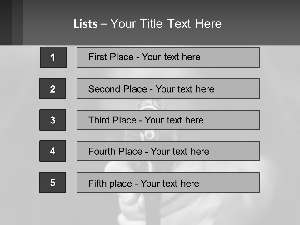Caucasion Handgun Gun Control PowerPoint Template