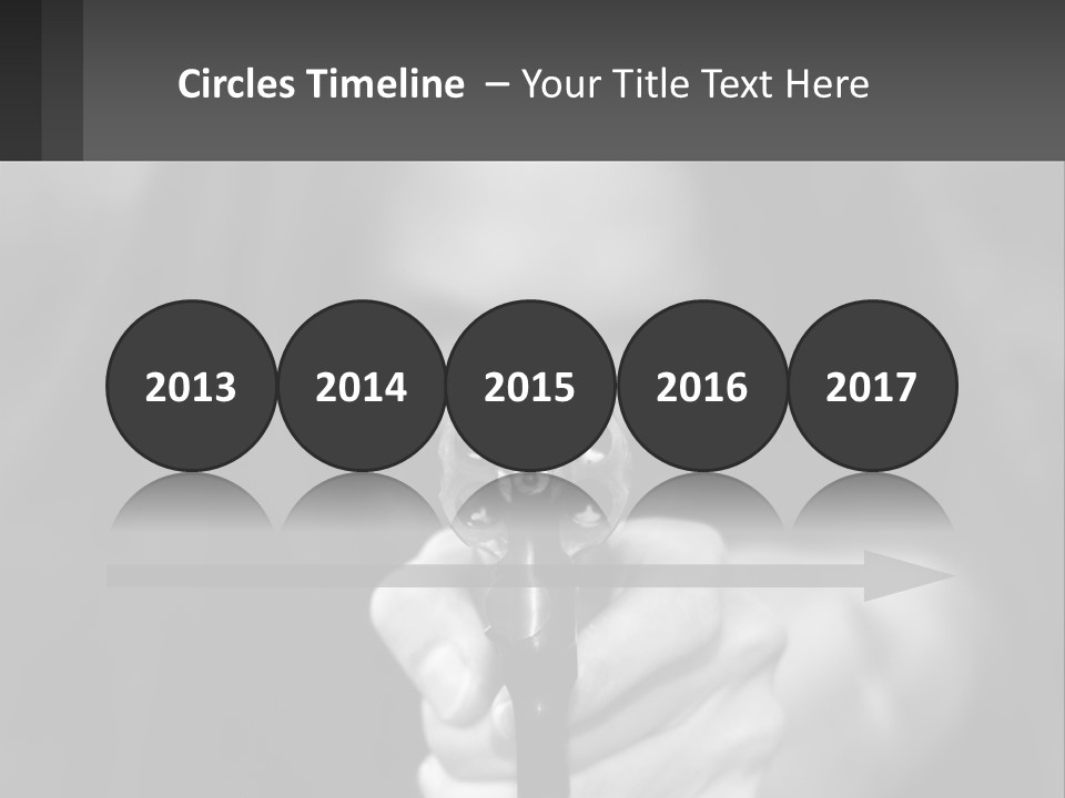 Caucasion Handgun Gun Control PowerPoint Template