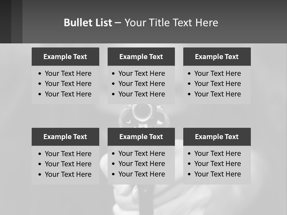 Caucasion Handgun Gun Control PowerPoint Template