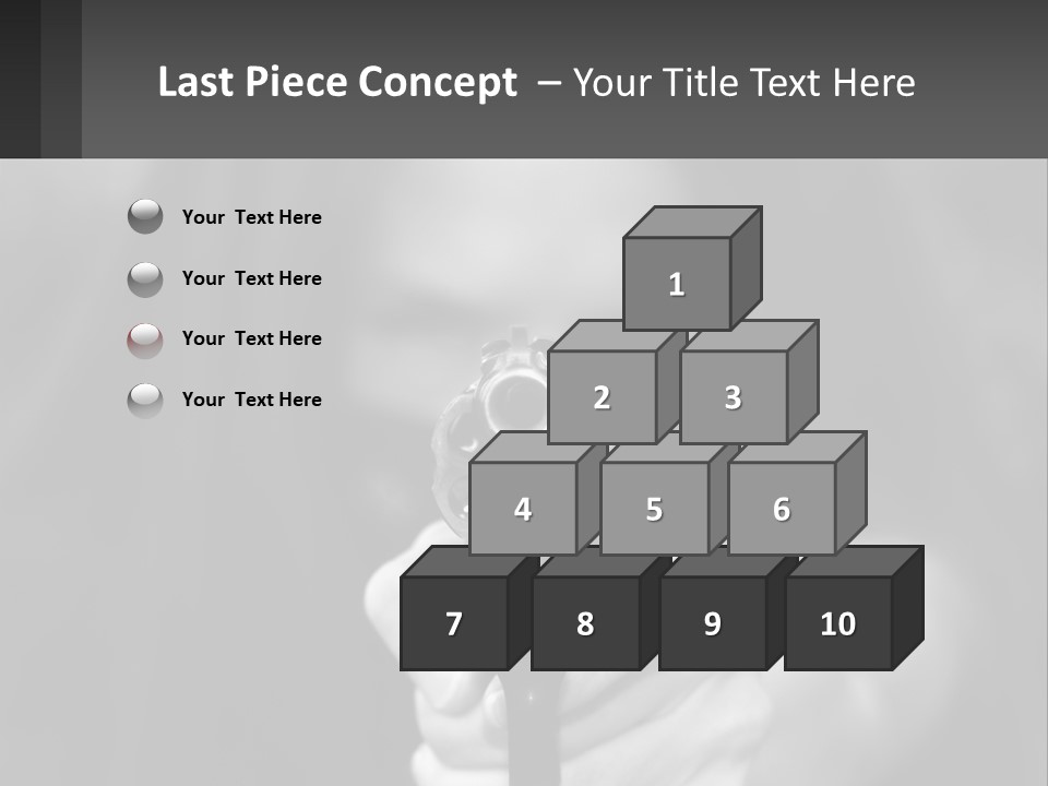 Caucasion Handgun Gun Control PowerPoint Template