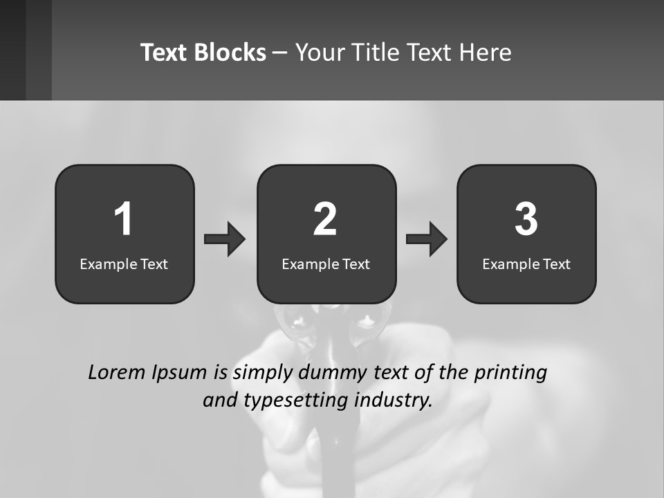 Caucasion Handgun Gun Control PowerPoint Template