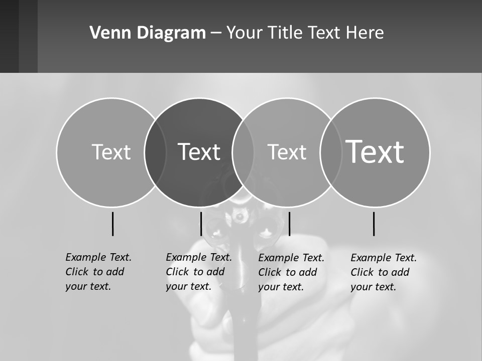 Caucasion Handgun Gun Control PowerPoint Template