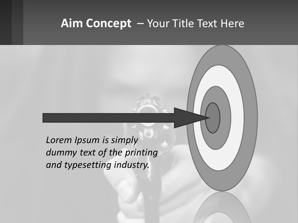 Caucasion Handgun Gun Control PowerPoint Template