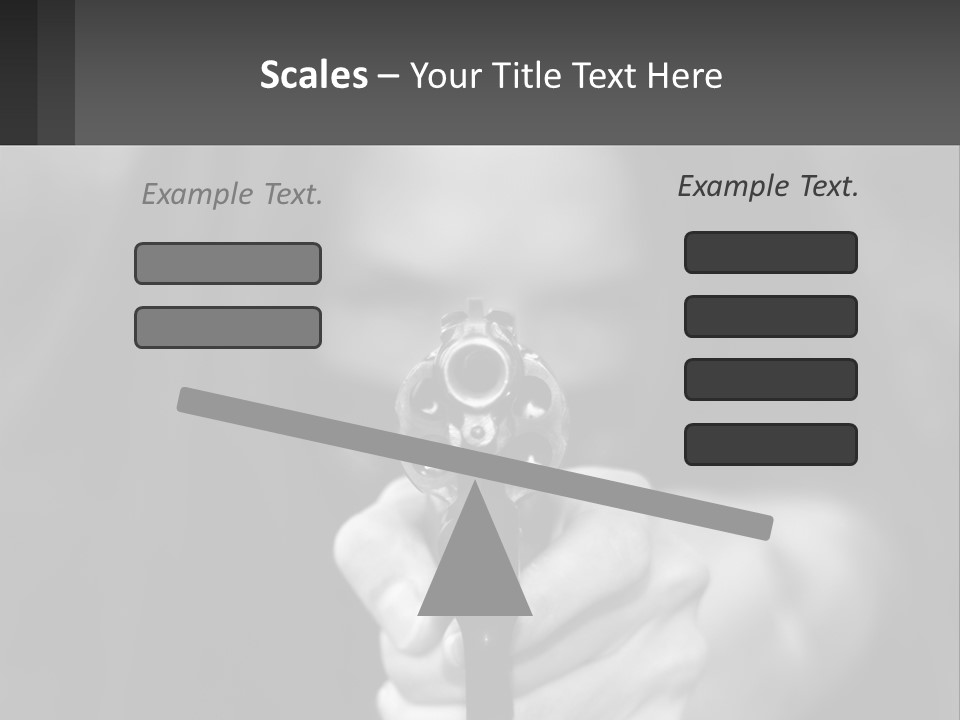 Caucasion Handgun Gun Control PowerPoint Template