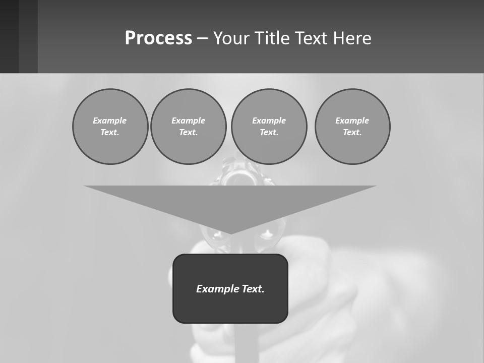Caucasion Handgun Gun Control PowerPoint Template