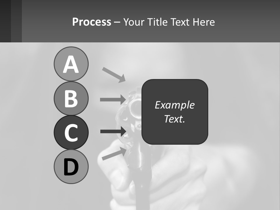 Caucasion Handgun Gun Control PowerPoint Template
