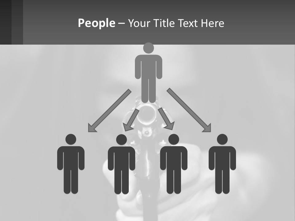 Caucasion Handgun Gun Control PowerPoint Template