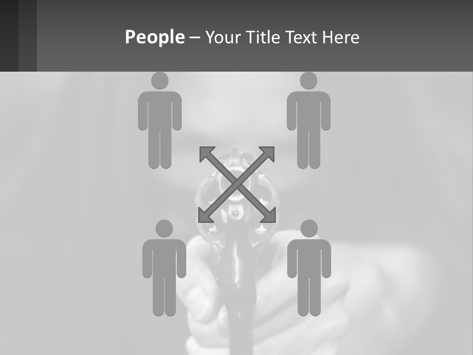 Caucasion Handgun Gun Control PowerPoint Template