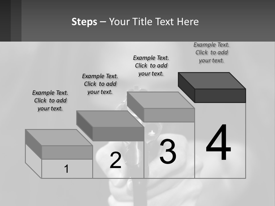 Caucasion Handgun Gun Control PowerPoint Template