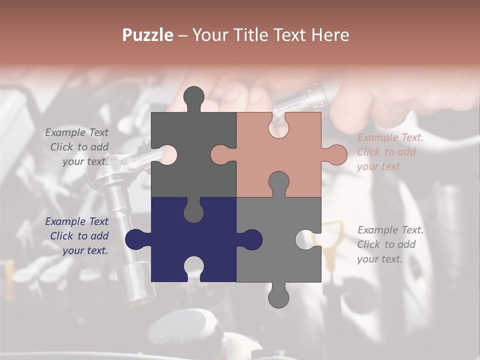 Repairing Mechanic Gasoline PowerPoint Template