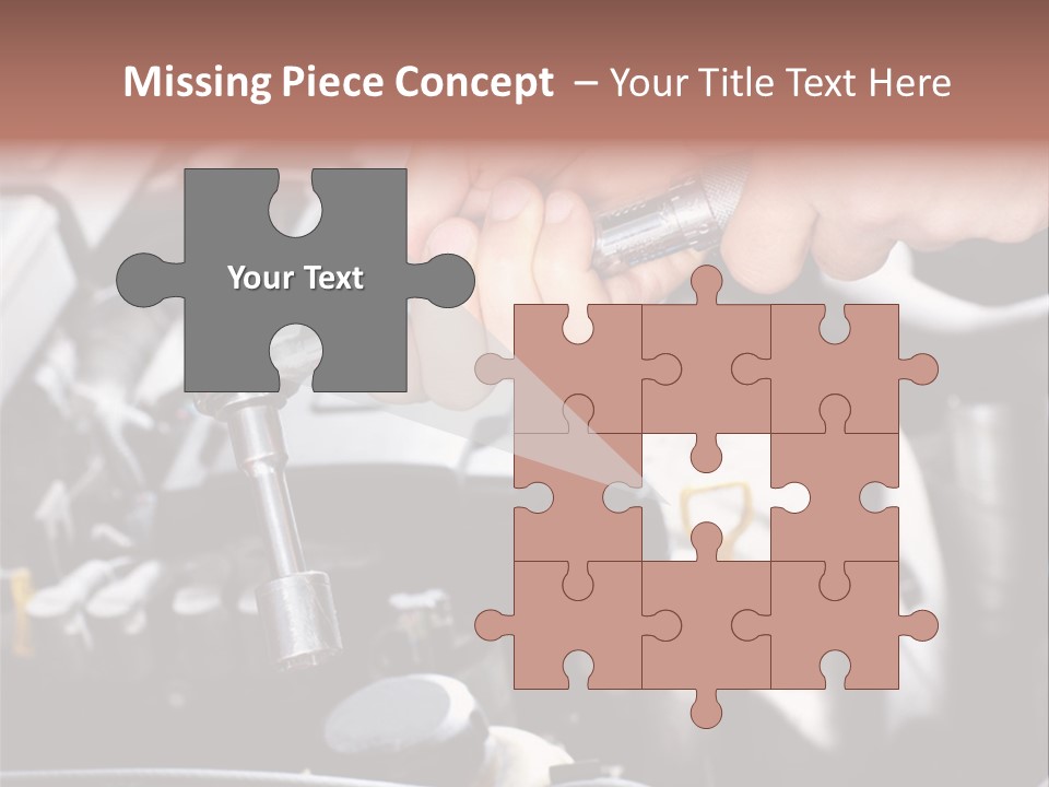 Repairing Mechanic Gasoline PowerPoint Template