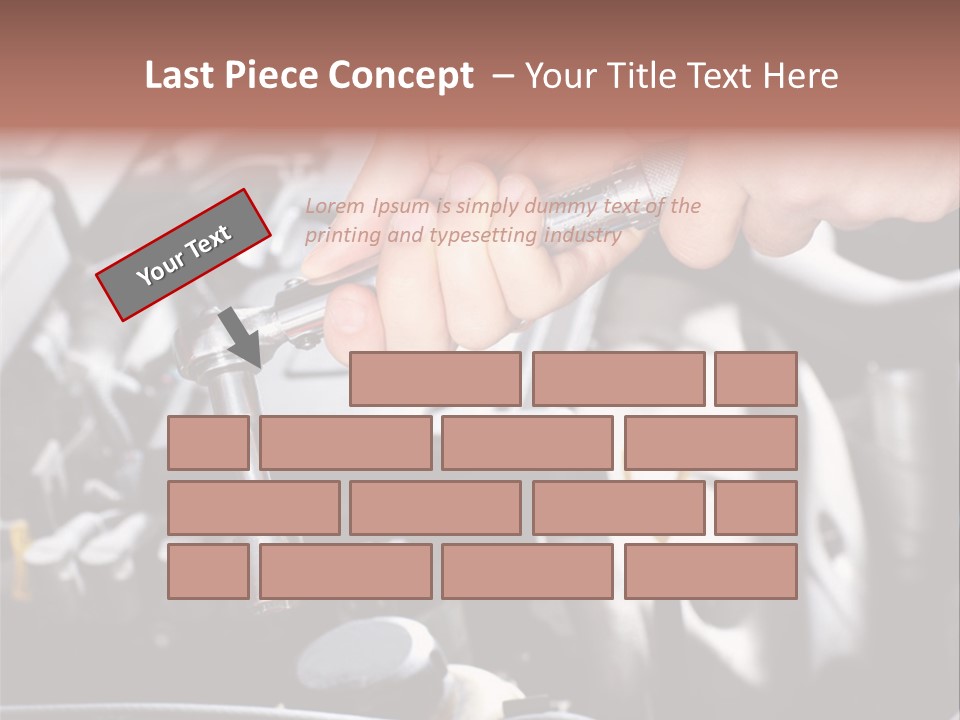 Repairing Mechanic Gasoline PowerPoint Template