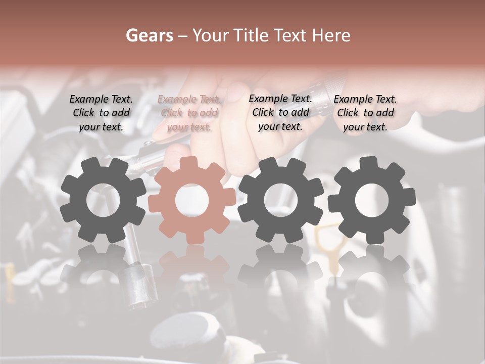 Repairing Mechanic Gasoline PowerPoint Template