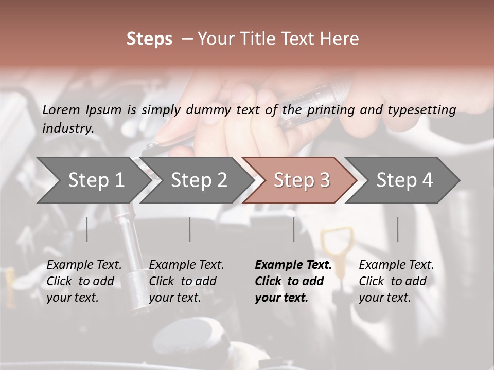 Repairing Mechanic Gasoline PowerPoint Template