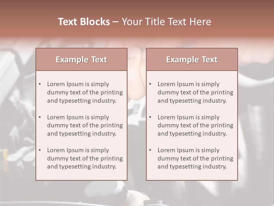 Repairing Mechanic Gasoline PowerPoint Template