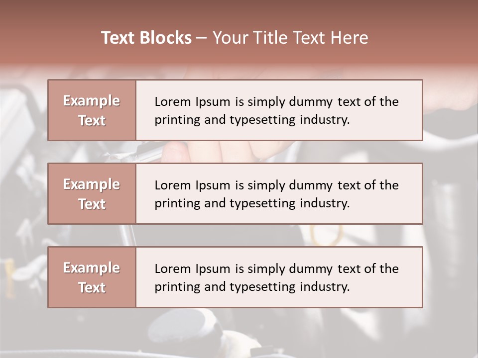 Repairing Mechanic Gasoline PowerPoint Template