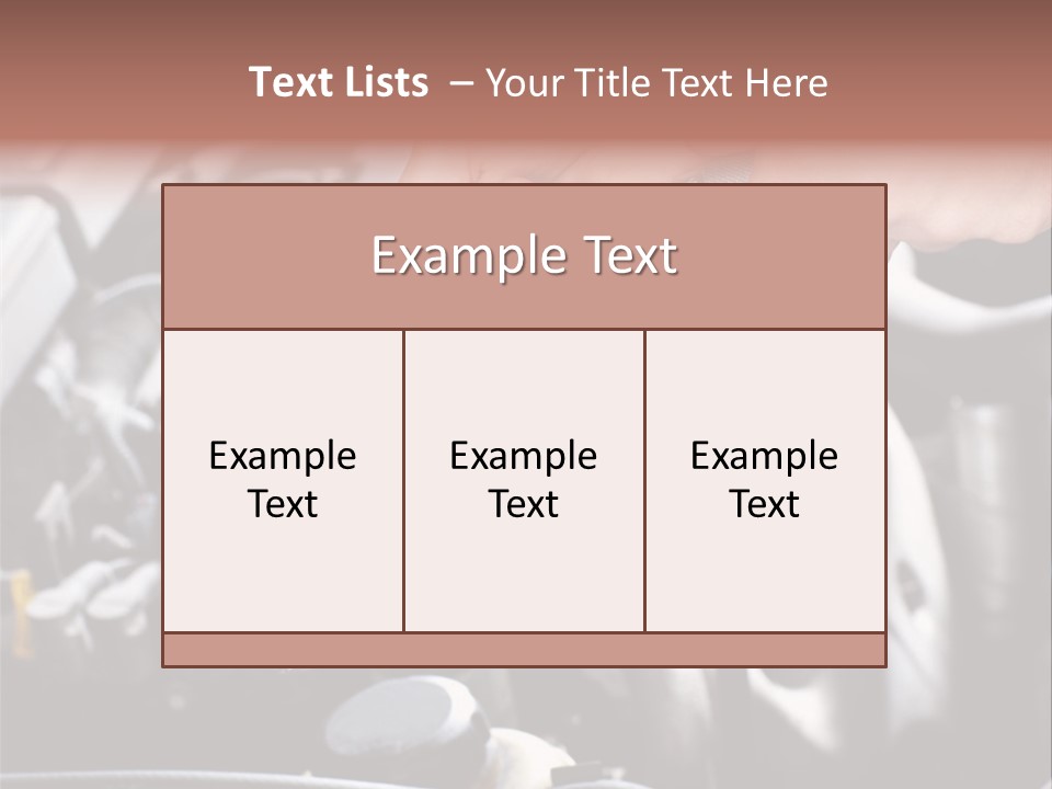 Repairing Mechanic Gasoline PowerPoint Template