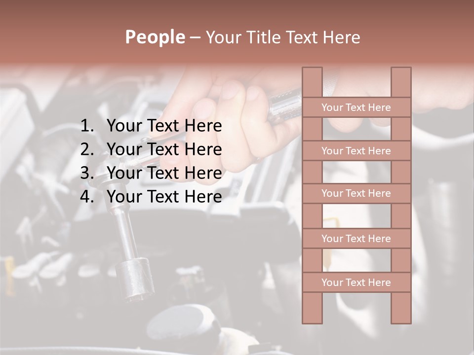 Repairing Mechanic Gasoline PowerPoint Template